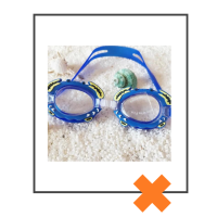 Duikbril Krab donkerblauw